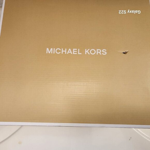 Michael Kors Evaline Almond Toe High Heel Booties Black / Signature Size 10. NIB - Picture 10 of 10